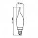 Светодиодная лампа Biom FL-415 C35 LT 4W E14 2530K Amber свеча на ветру