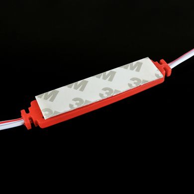 Светодиодный модуль BRT XG191 5630-3 led W 1,5W RED, 12В, IP65 красный с линзой полусфера