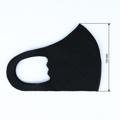 Защитная маска Pitta Black PC-B, размер: детский, черная