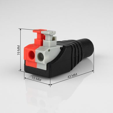 Коннектор для проводов ОЕМ SC-25-FC-2 3,5 мм - мама c зажимами