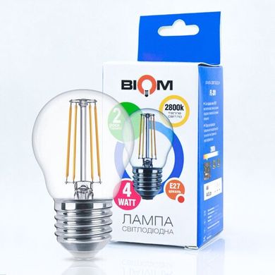 Светодиодная лампа Biom FL-301 G45 4W E27 2800K