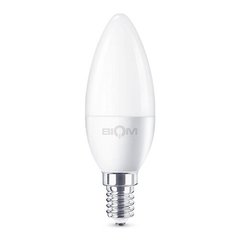 Світлодіодна лампа Biom BT-589 C37 9W E14 4500К матова