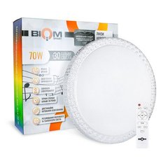 Світильник світлодіодний Biom SMART SML-R14-70-M 3000-6000K+ RGB 70Вт з д/у музичний BT APP