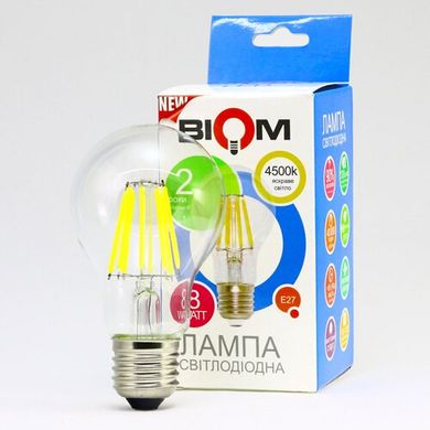 Свiтлодiодна лампа Biom FL-312 A60 8W E27 4500K