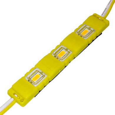 Светодиодный модуль BRT M2 5630-3 led Y 1,5W, 12В, IP65 желтый закрытый с линзой