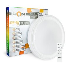Світильник світлодіодний Biom SMART SML-R19-80-RGB 3000-6000K 80Вт+16Вт RGB с д/у +APP