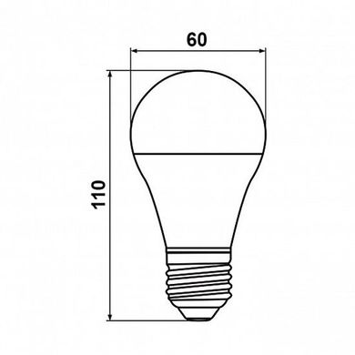 Світлодиодна лампа Biom BT-610 A60 10W E27 6400К матова