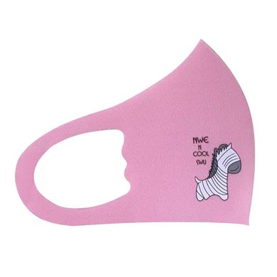 Захисна маска Pitta Pink Zebra PC-P, розмір: дитячий, рожева