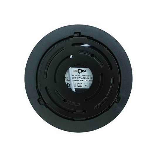 Купить черный LED светильник BIOM NL-2-R18-B-5 18W 5000K — цена