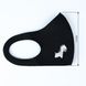 Захисна маска Pitta Black Zebra PT-BZ, розмір: підлітковий, чорна