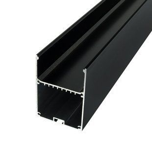 Профиль алюминиевый BIOM LSB-50B 50*70мм черный, 2м