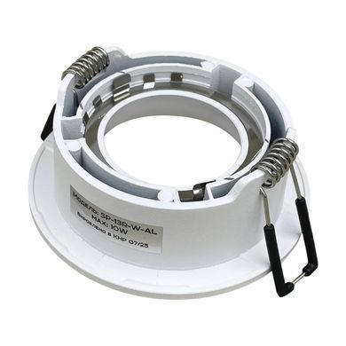 Світильник BIOM SP-13R-W-AL врізний для лампи MR16 GU5.3 круглий білий