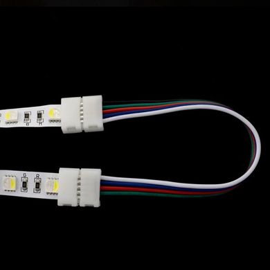 Конектор для світлодіодних стрічок OEM SC-22-SW-15-5 10mm RGBW 2joints wire (дріт-2 затискач)