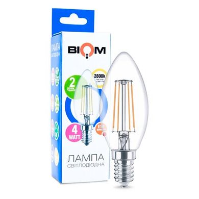Свiтлодiодна лампа Biom FL-305 C37 4W E14 2800K