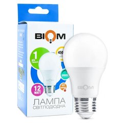 Светодиодная лампа Biom BT-532 A60 12W E27 4500К switch dimmable матовая