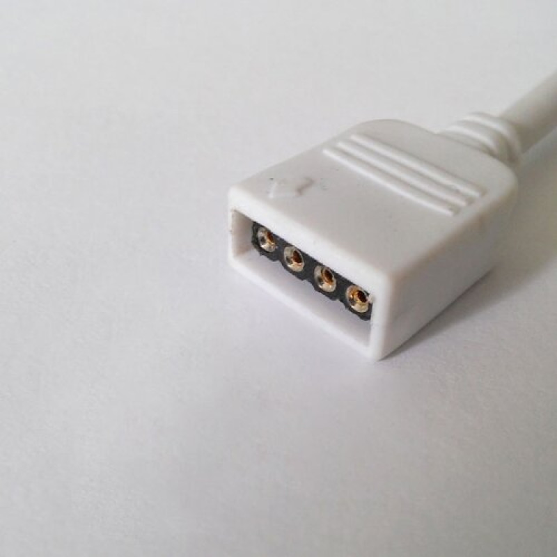 Конектор для свiтлодiодних стрiчок OEM SC- 10mm RGB joint joint-F wire (затискач-дрiт-затискач 