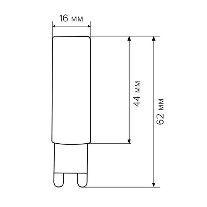 Светодиодная лампа Biom G9 7 W 2835 3000K AC220