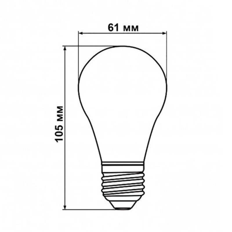 Светодиодная лампа Biom FL-311 A60 8W E27 2800K