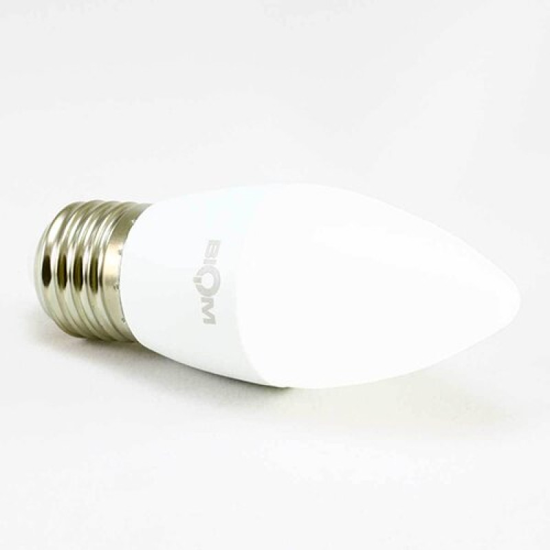 Светодиодная лампа Biom BT-568 C37 7W E27 4500К матовая