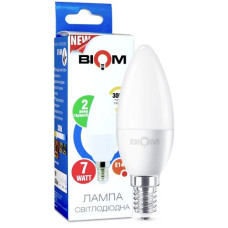 Светодиодная лампа Biom BT-569 C37 7W E14 3000К матовая
