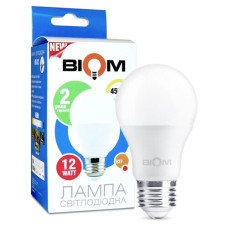 Светодиодная лампа Biom BT-512 A60 12W E27 4500К матовая
