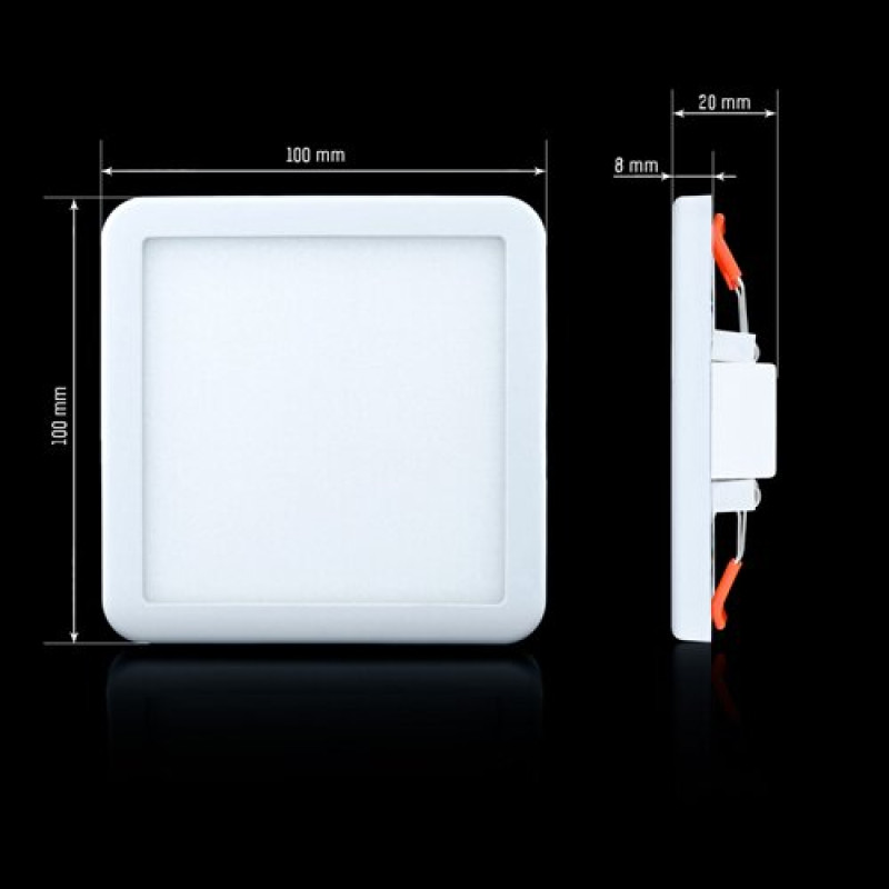Светильник светодиодный Biom СL-S9W-5/2 NEW 9Вт квадратный 5000К