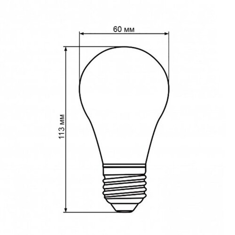 Светодиодная лампа Biom BT-532 A60 12W E27 4500К switch dimmable матовая