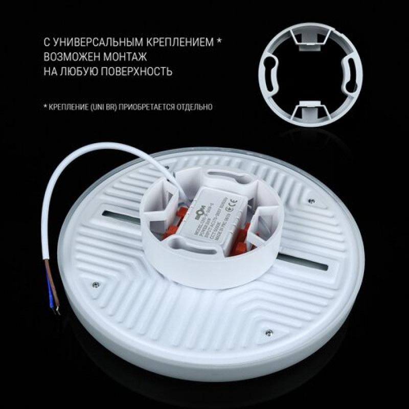 Светильник светодиодный Biom UNI-R24W-5 24Вт круглый 5000К