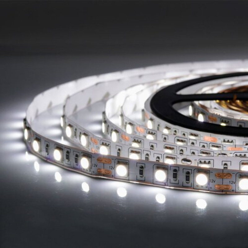 Светодиодная лента OEM ST-12-5050-60-CW-20-V2 белая, негерметичная, 1м