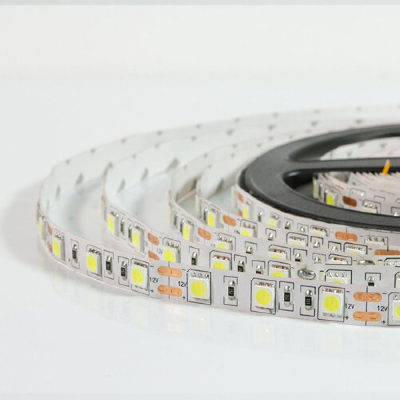 Светодиодная лента OEM ST-12-5050-60-CW-20-V2 белая, негерметичная, 1м