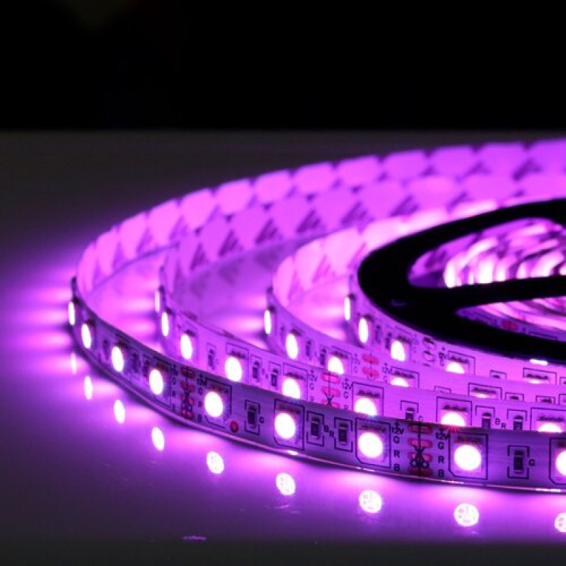 Светодиодная лента OEM ST-12-5050-60-RGB-20, негерметичная, 1м