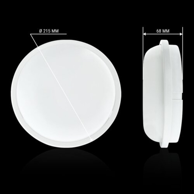 Светильник светодиодный ЖКХ Biom SMPL-R20-6 20Вт 6000К, круг, sensor