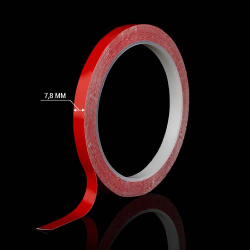 Скотч AT-2s-200-78-10-RED (7,8мм х 10м) тканевая основа, красный