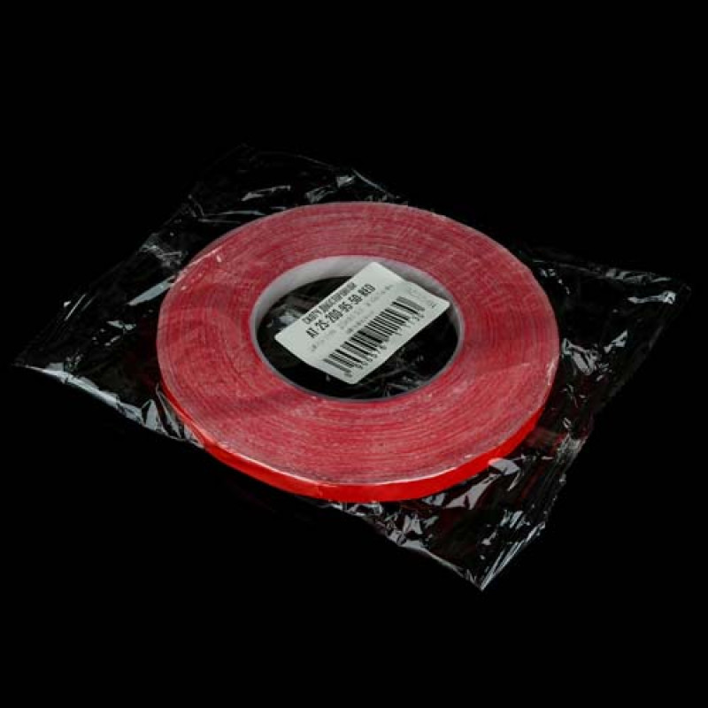 Скотч AT-2s-200-95-50-RED (9,5мм х 50м) тканевая основа, красный