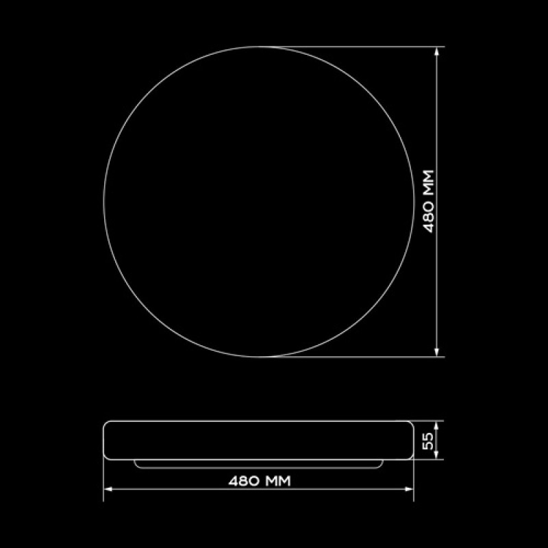 Светильник светодиодный Biom DEL-R20-42-4-DIY 4500K 42Вт без д/у