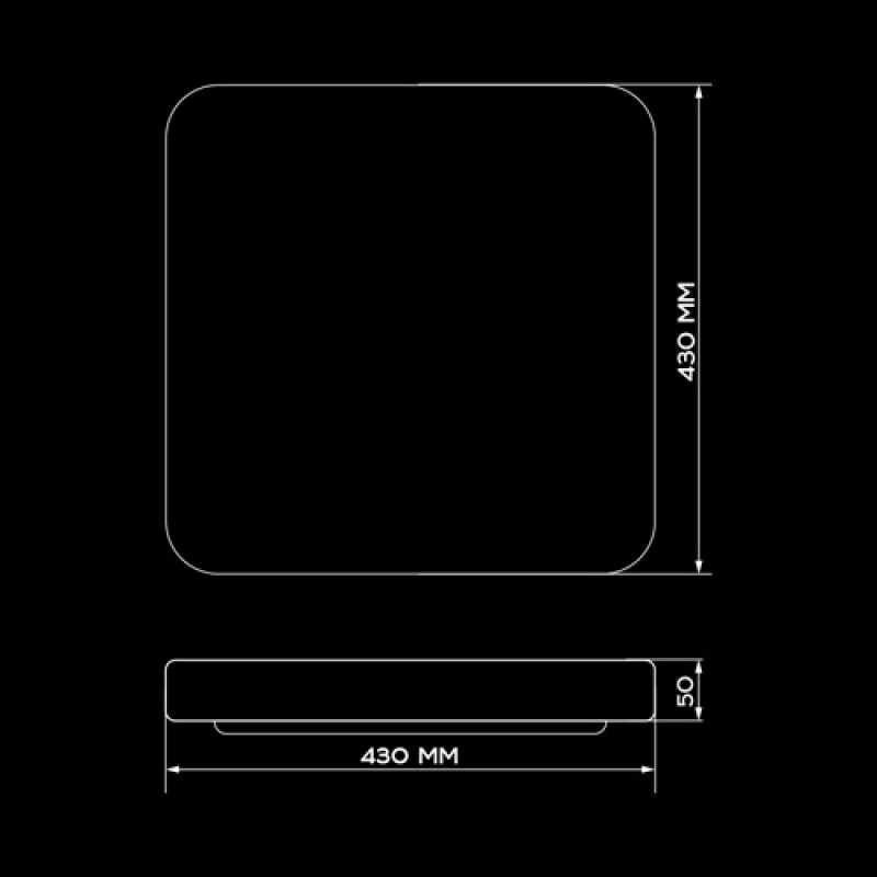 Светильник светодиодный Biom SMART SML-S21-80/2-DIY 3000-6000K 80Вт с д/у