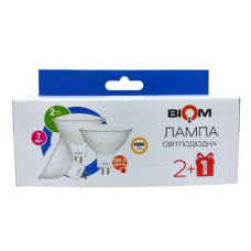 Светодиодная лампа Biom BT-562/3 MR16 7W GU5.3 4500К матовая (упаковка 3шт.)