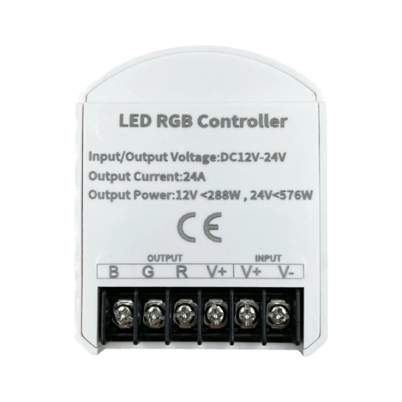 Контроллер RGB OEM C-24-RF8-T-W DC12-24V (8A*3кан) белый