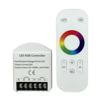 Контроллер RGB OEM C-24-RF8-T-W DC12-24V (8A*3кан) белый