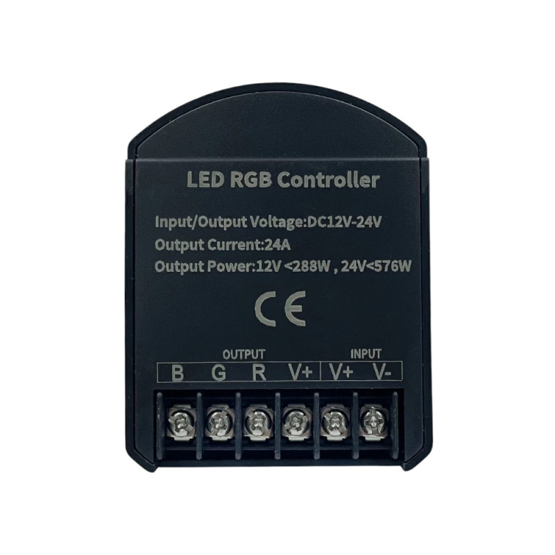 Контроллер RGB OEM C-24-RF8-T-B DC12-24V (8A*3кан) черный