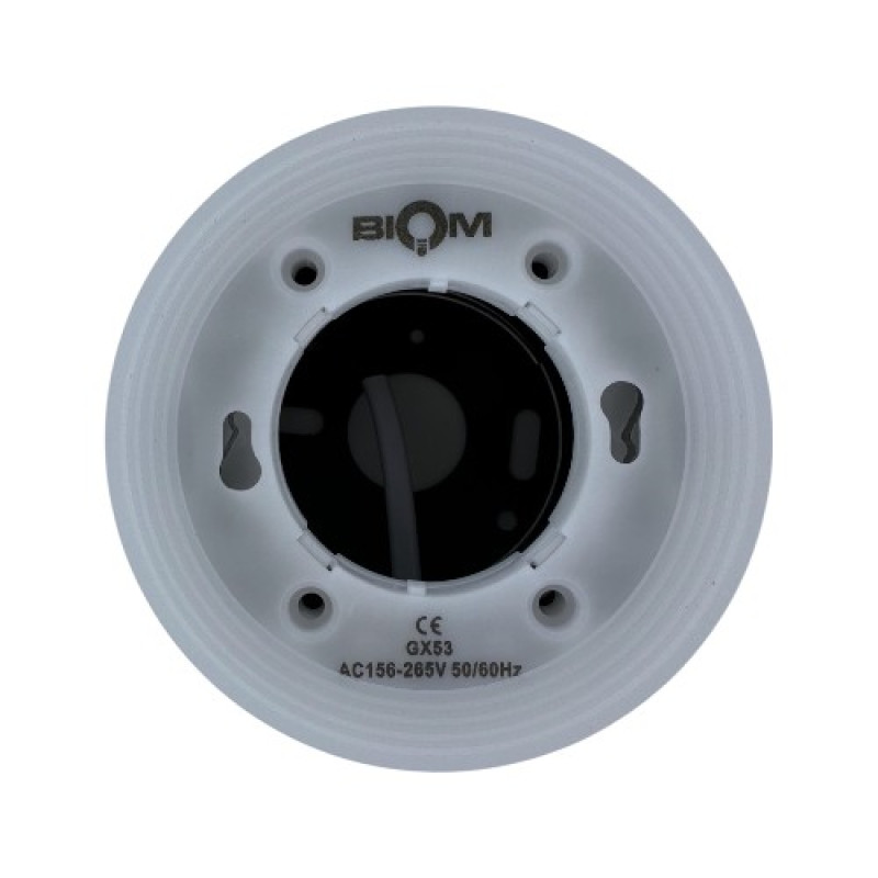 Светильник BIOM SP-G08R-B-AL накладной для лампы GX53 круглый черный