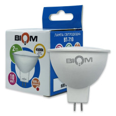 Светодиодная лампа Biom BT-710 MR16 10W GU5.3 4500К матовая