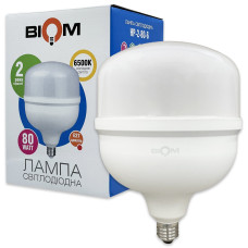 Светодиодная лампа Biom HP-2-80-6 T160 80W E27 6500К